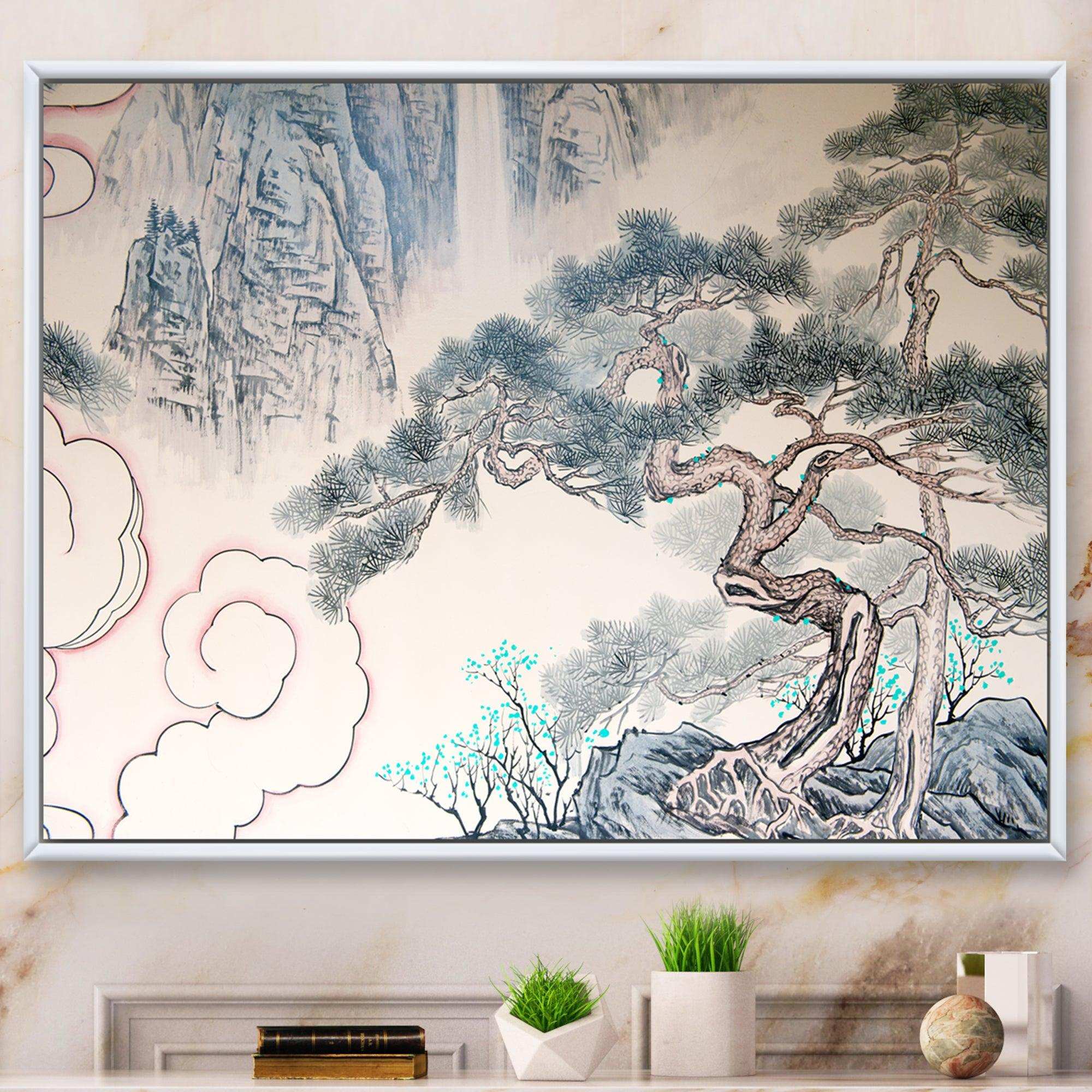 Chinese Blue Tree Art