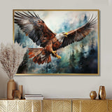 Native Art Spirit Of Eagle - People Canvas Wall Art