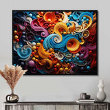 Opt Art Vibrant Illusions I - Abstract Canvas Wall Art