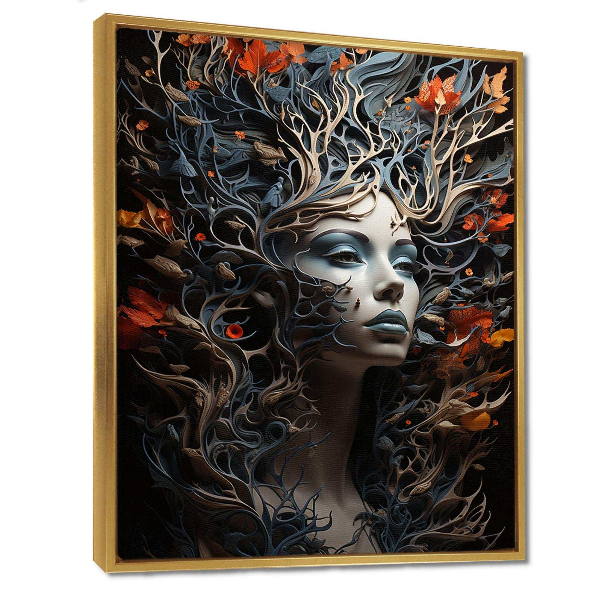 Surrealism Metamorphosis Of Shadows - Abstract Canvas Wall Art