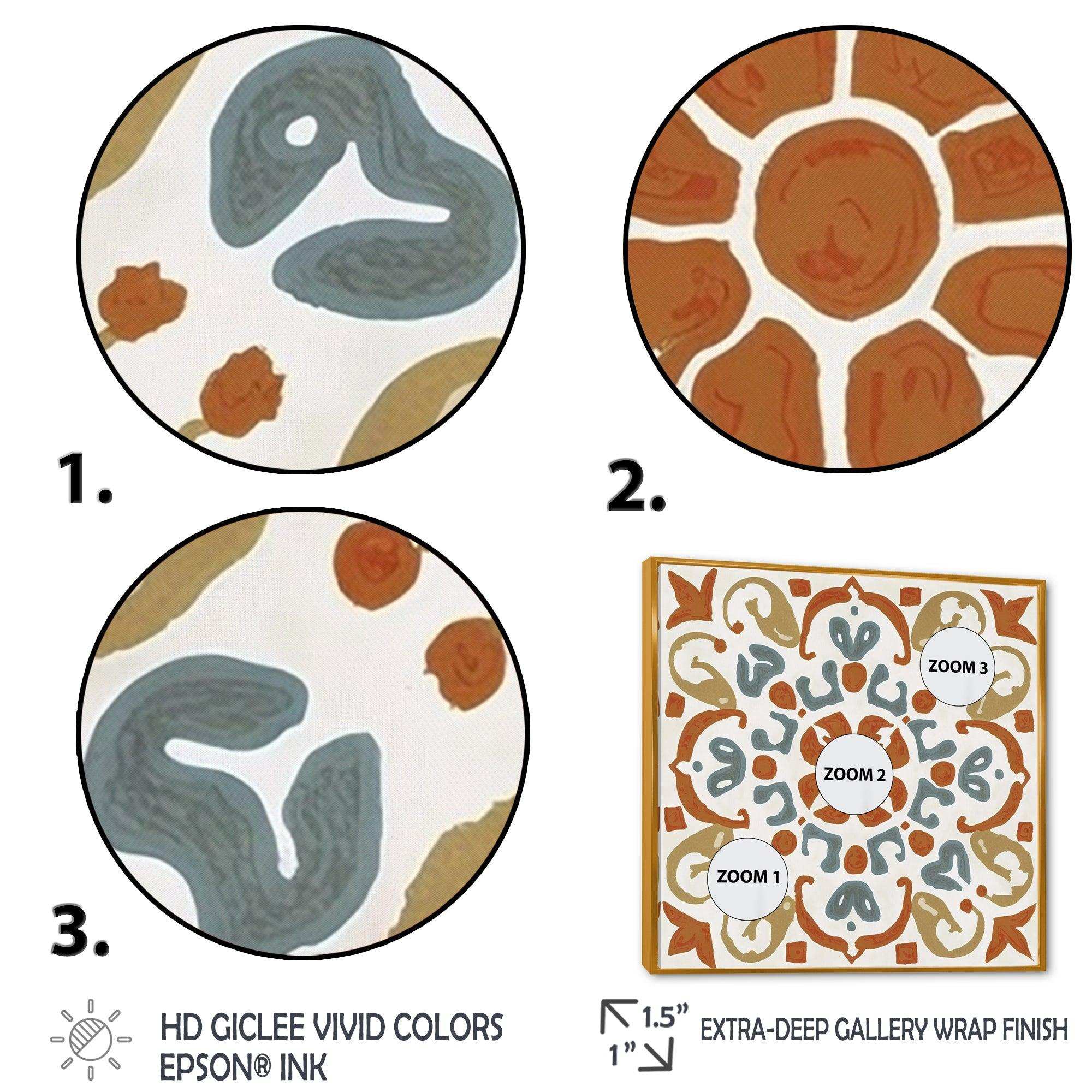 Moroccoan Tiles In Earth Tones V