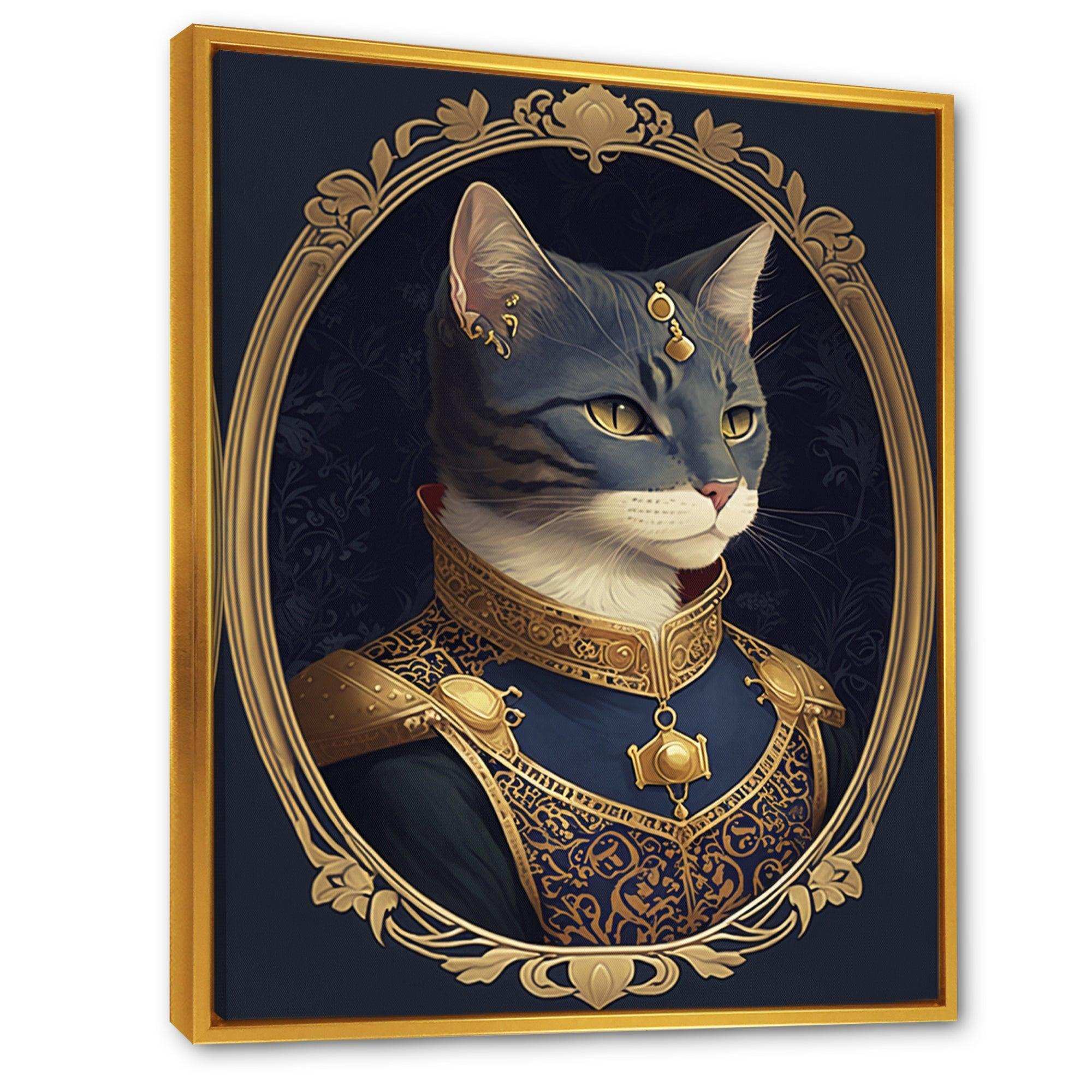 Portrait Of A Royal Blue Cat Prince I