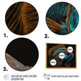 Tropical Blue Fish In Shades Of Blue And Orange IV