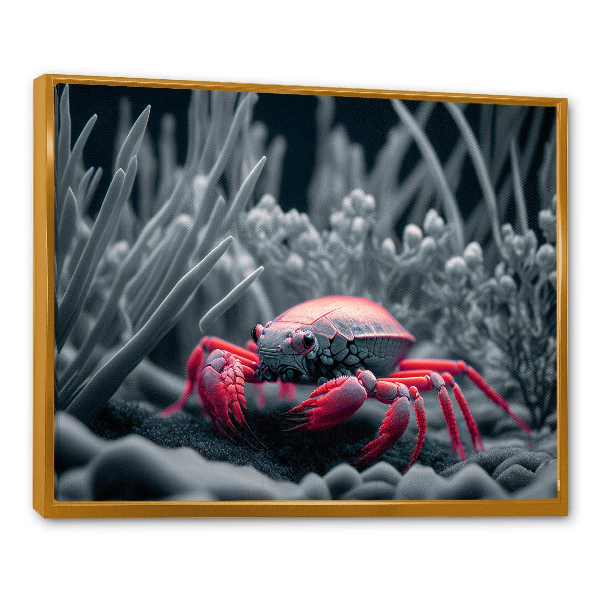 Red Deepsea Crab In Red And Black IV