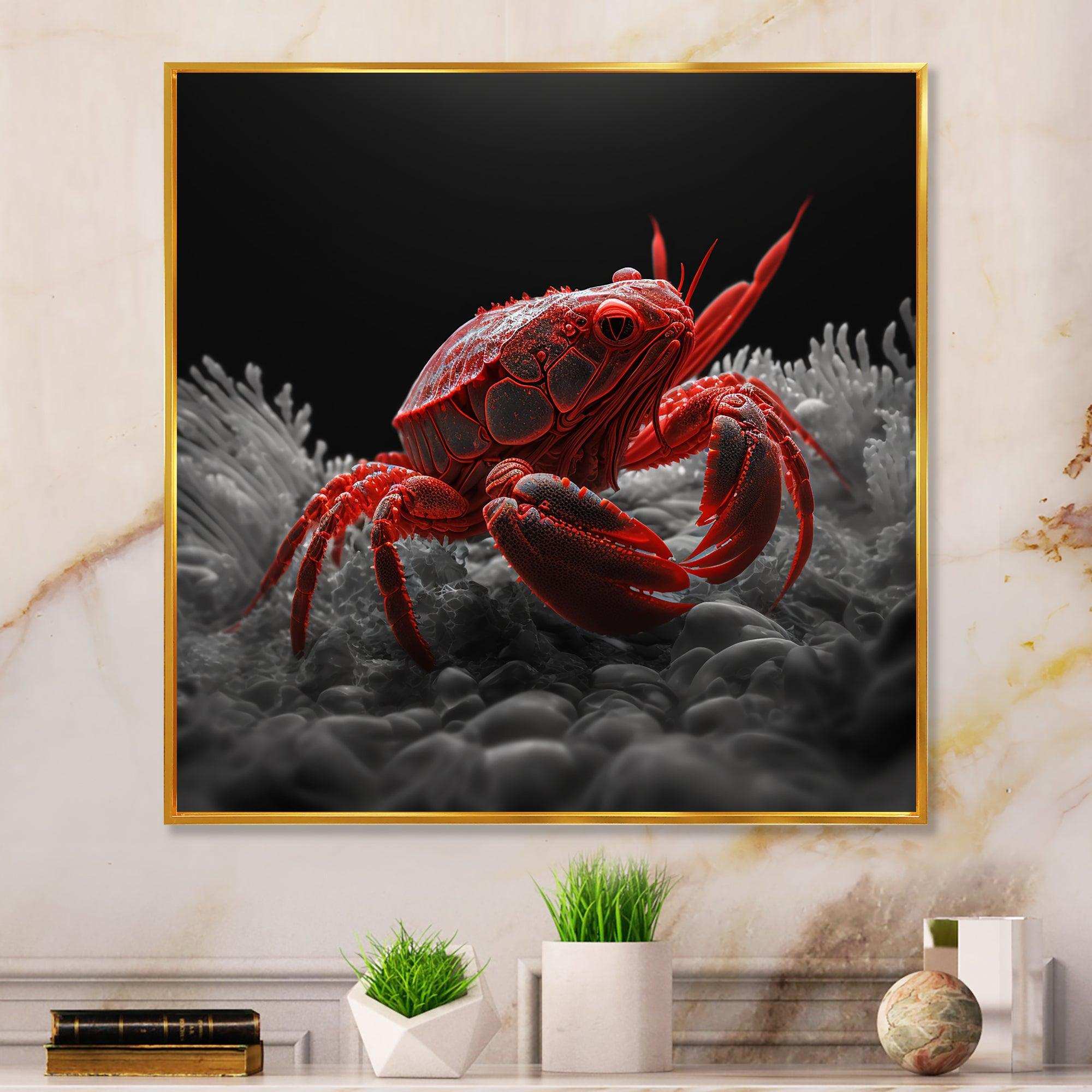 Red Deepsea Crab In Red And Black VI
