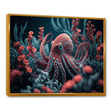 Red Octopus On The Ocean Floor I