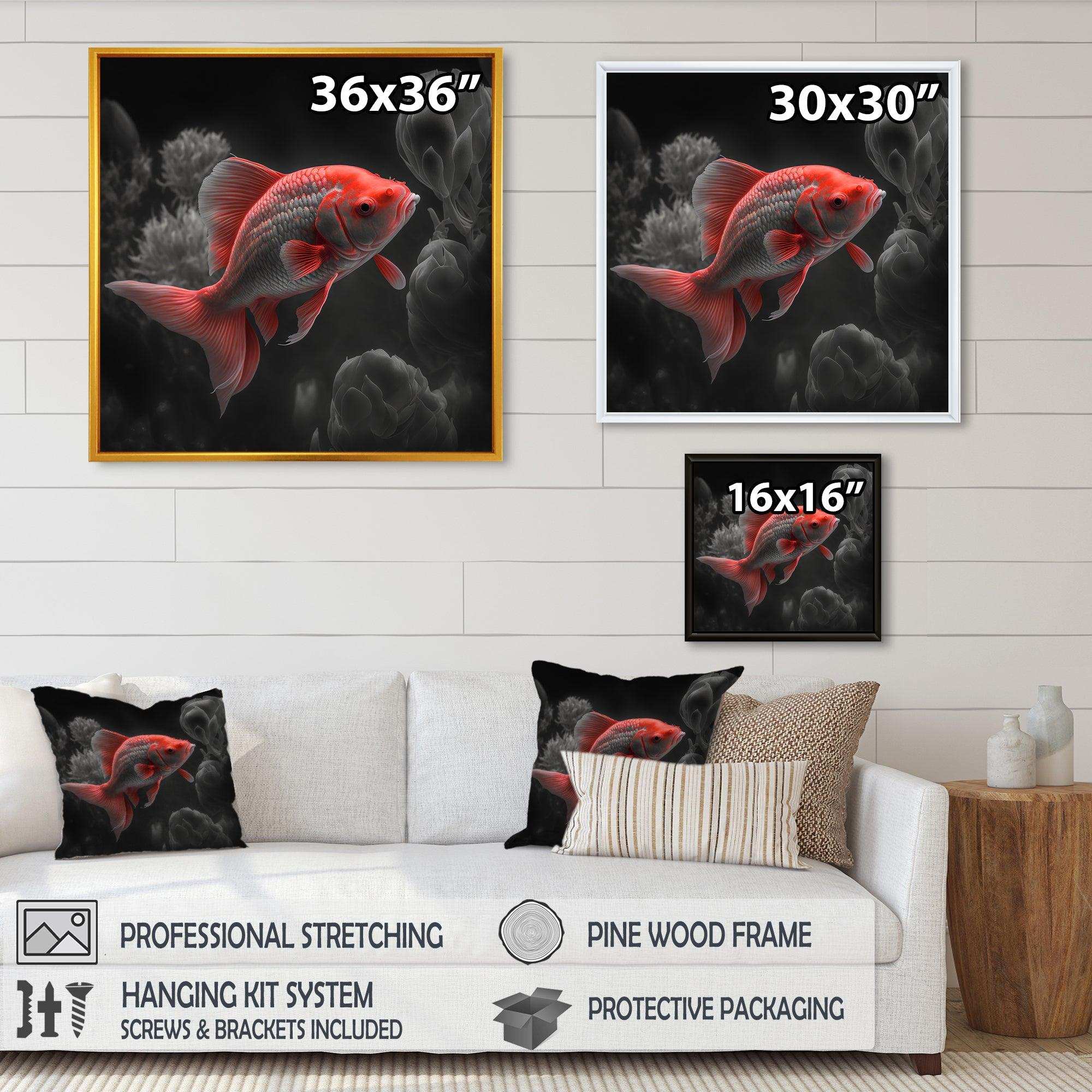 Black And Red Tropical Fish III