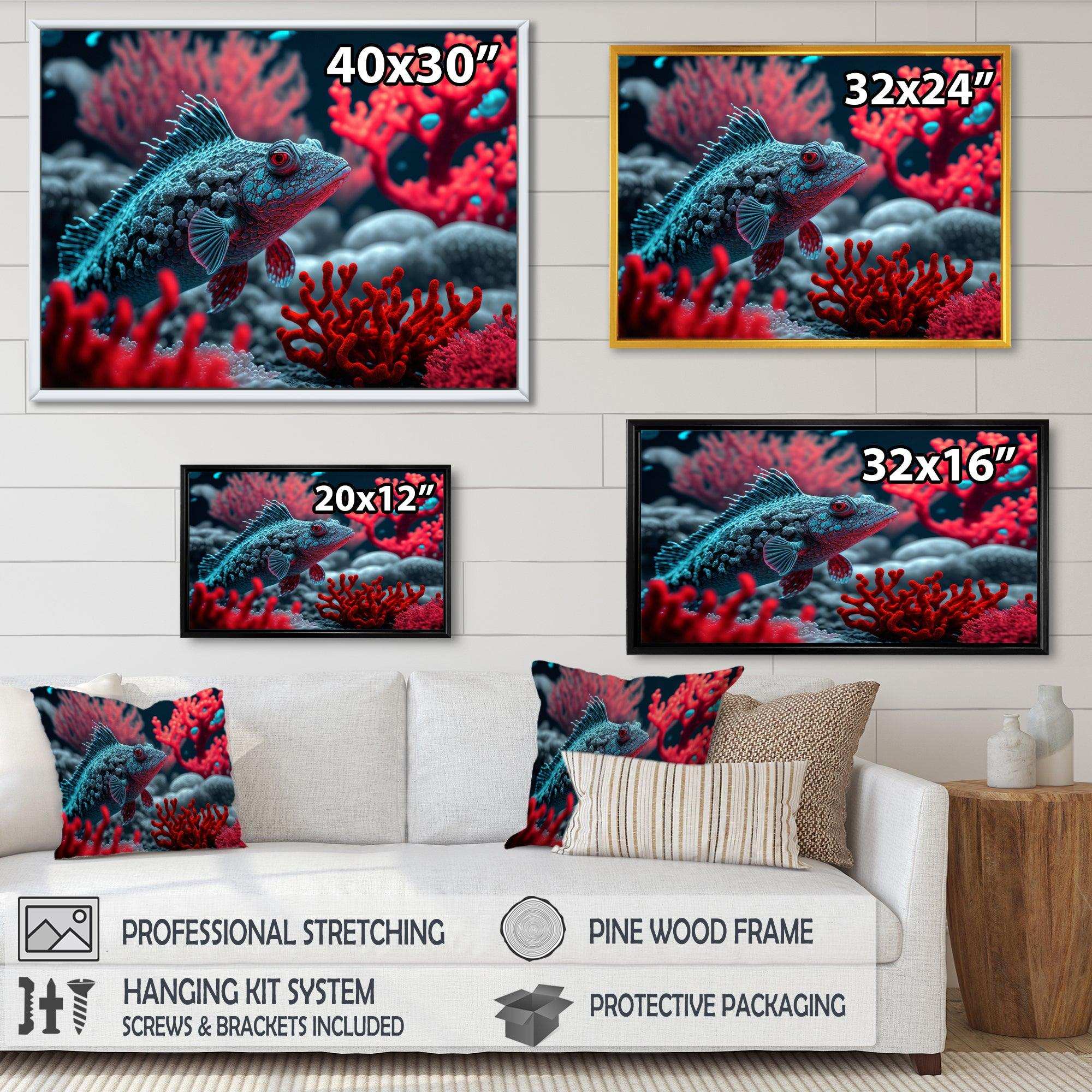 Tropical Fish In Blue And Red I