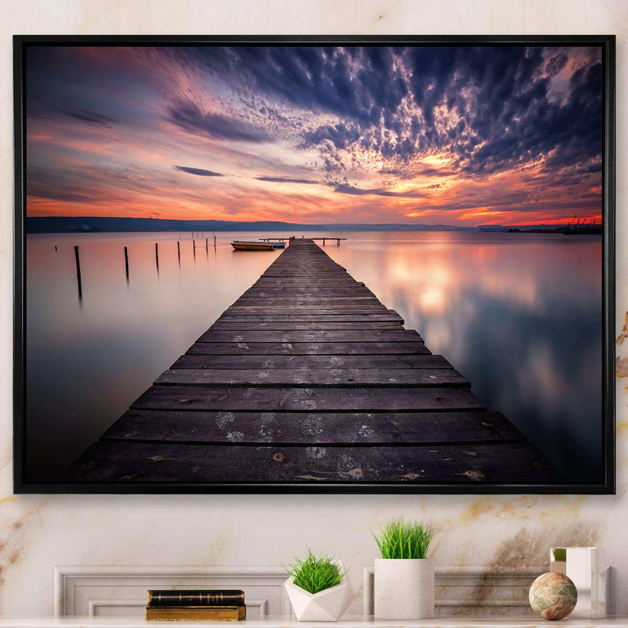 Colorful Sunset Over Lake