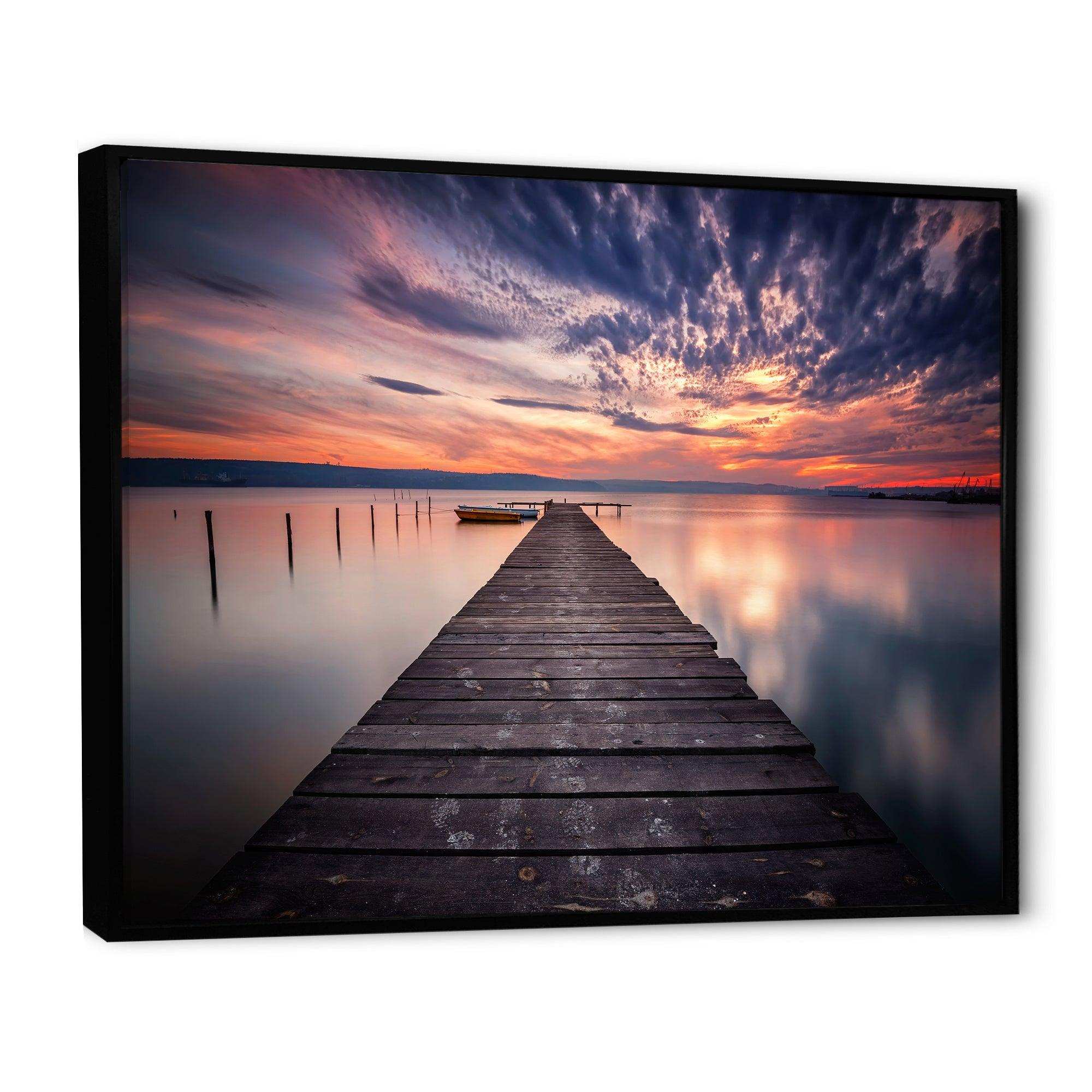 Colorful Sunset Over Lake