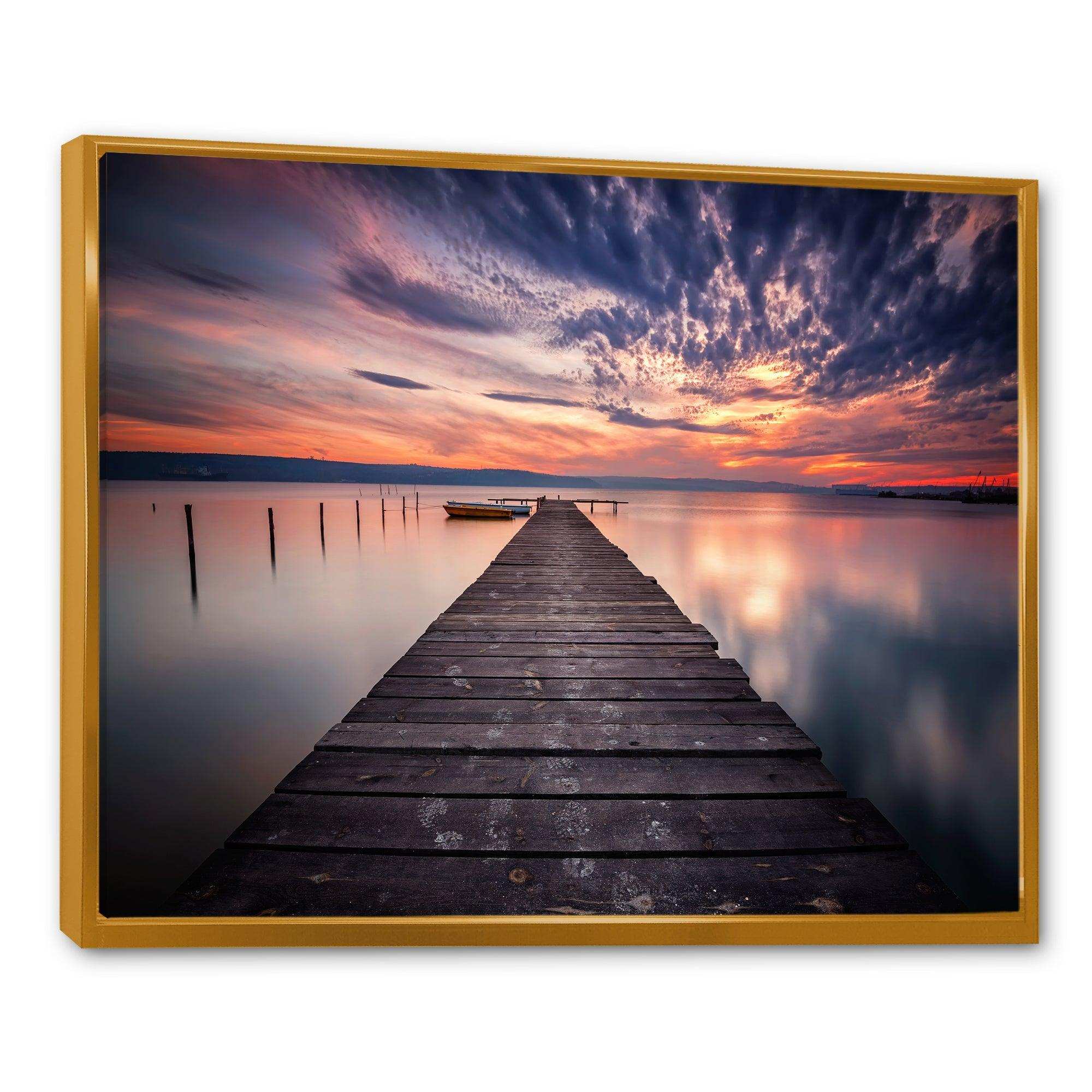 Colorful Sunset Over Lake