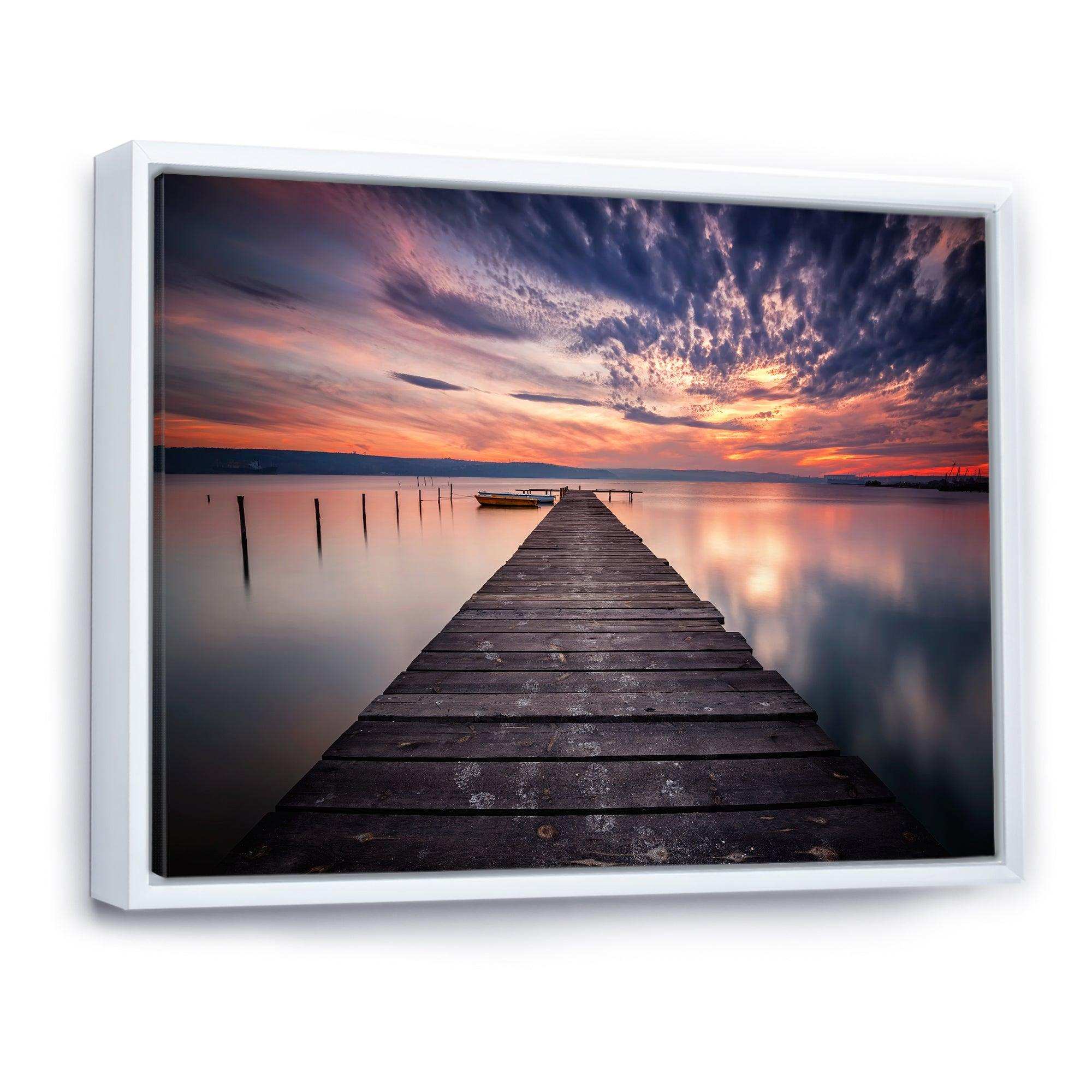 Colorful Sunset Over Lake