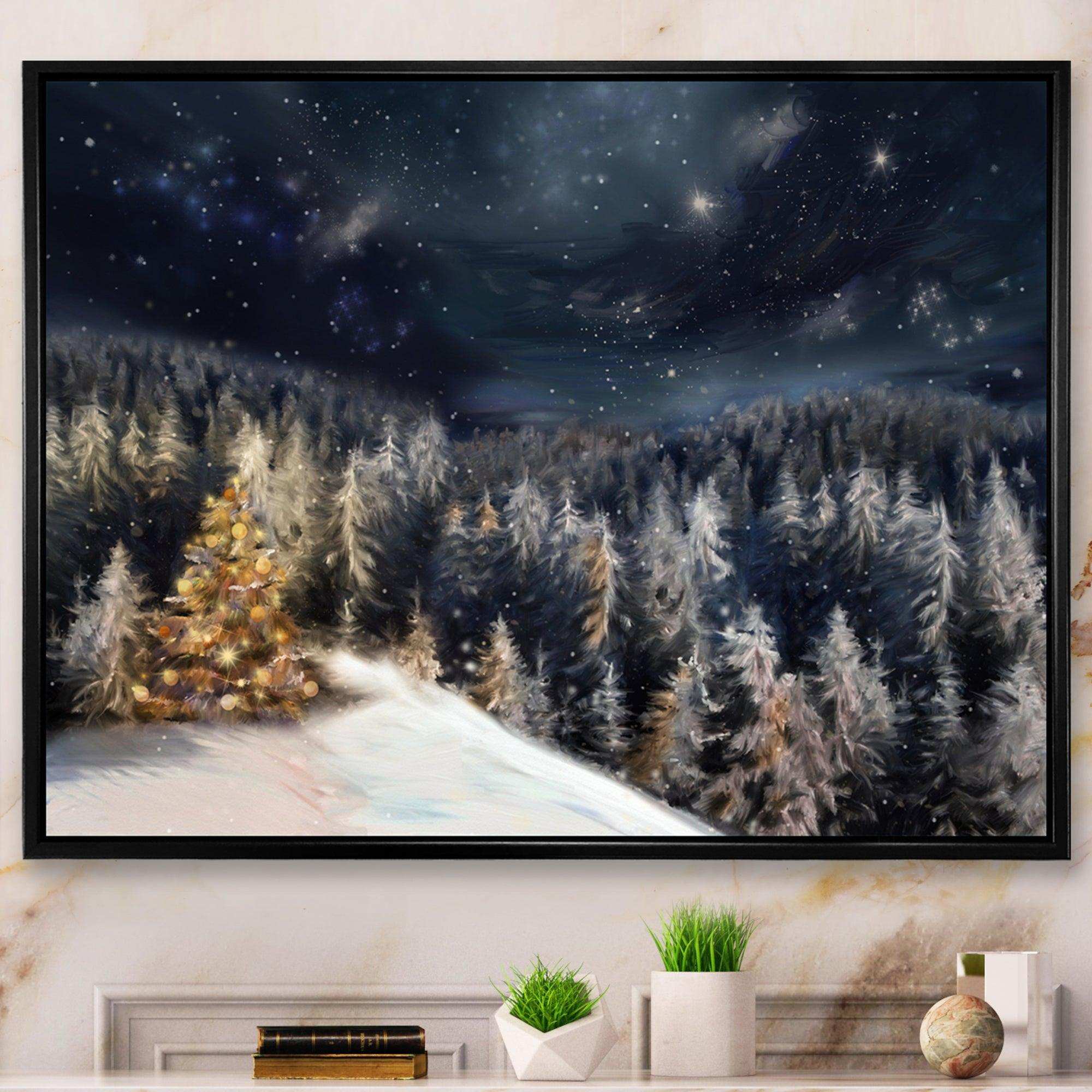 Night Forest Christmas Tree