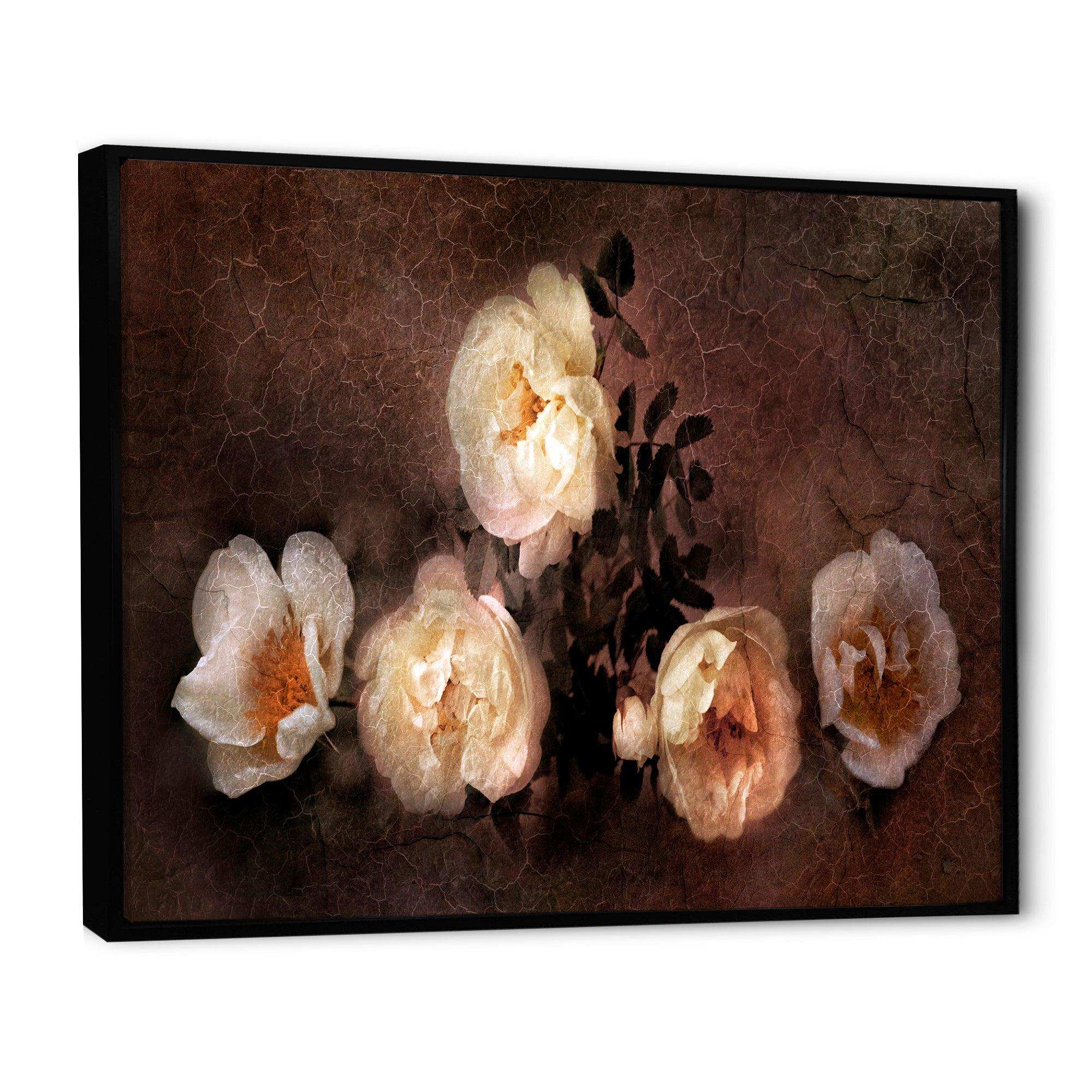 Wild Roses in Old Painting Style