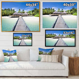 Beach with Coconut Palm Trees