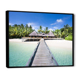 Beach with Coconut Palm Trees