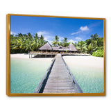 Beach with Coconut Palm Trees