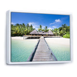 Beach with Coconut Palm Trees