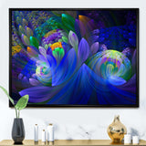 Blue Fractal Flower Bouquet