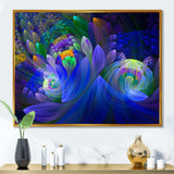 Blue Fractal Flower Bouquet