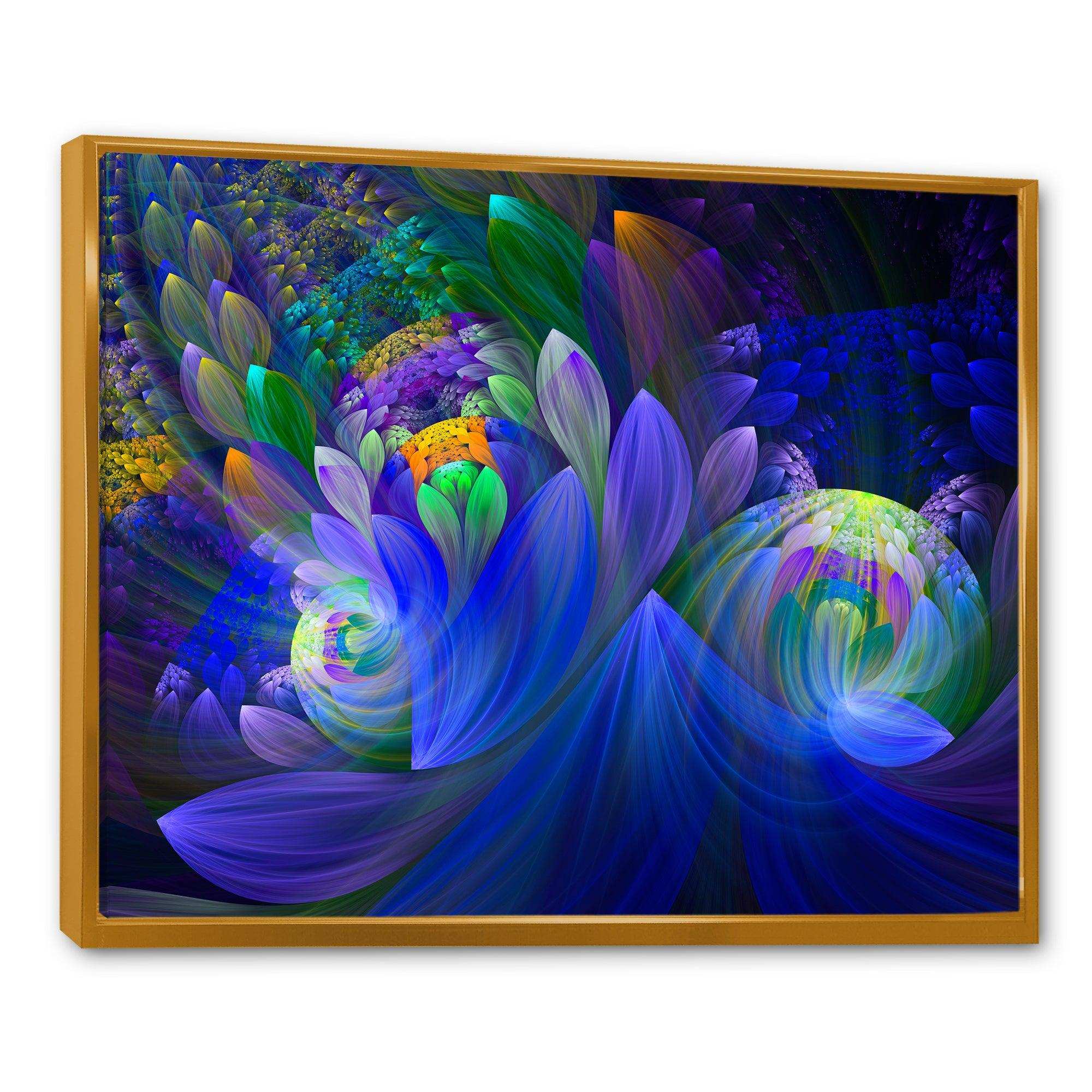 Blue Fractal Flower Bouquet