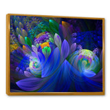 Blue Fractal Flower Bouquet