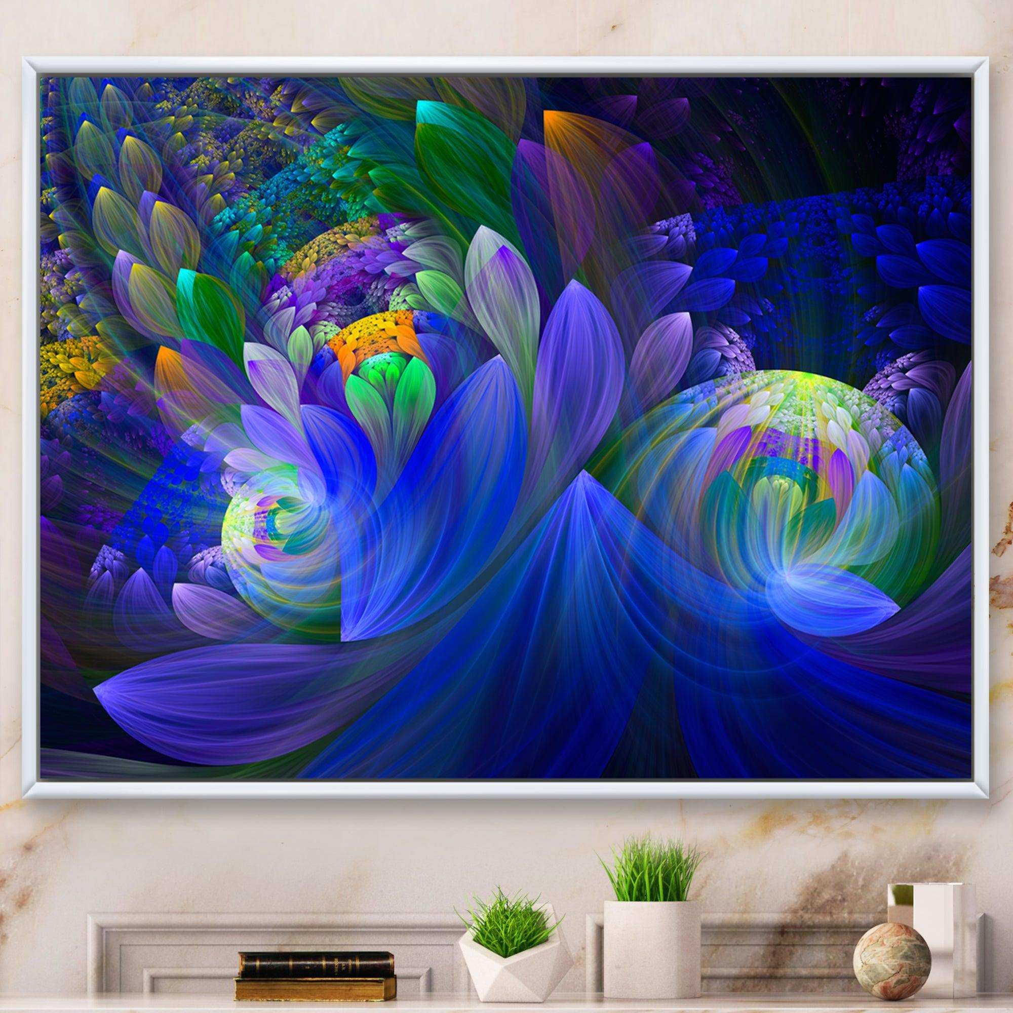 Blue Fractal Flower Bouquet