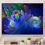 Blue Fractal Flower Bouquet