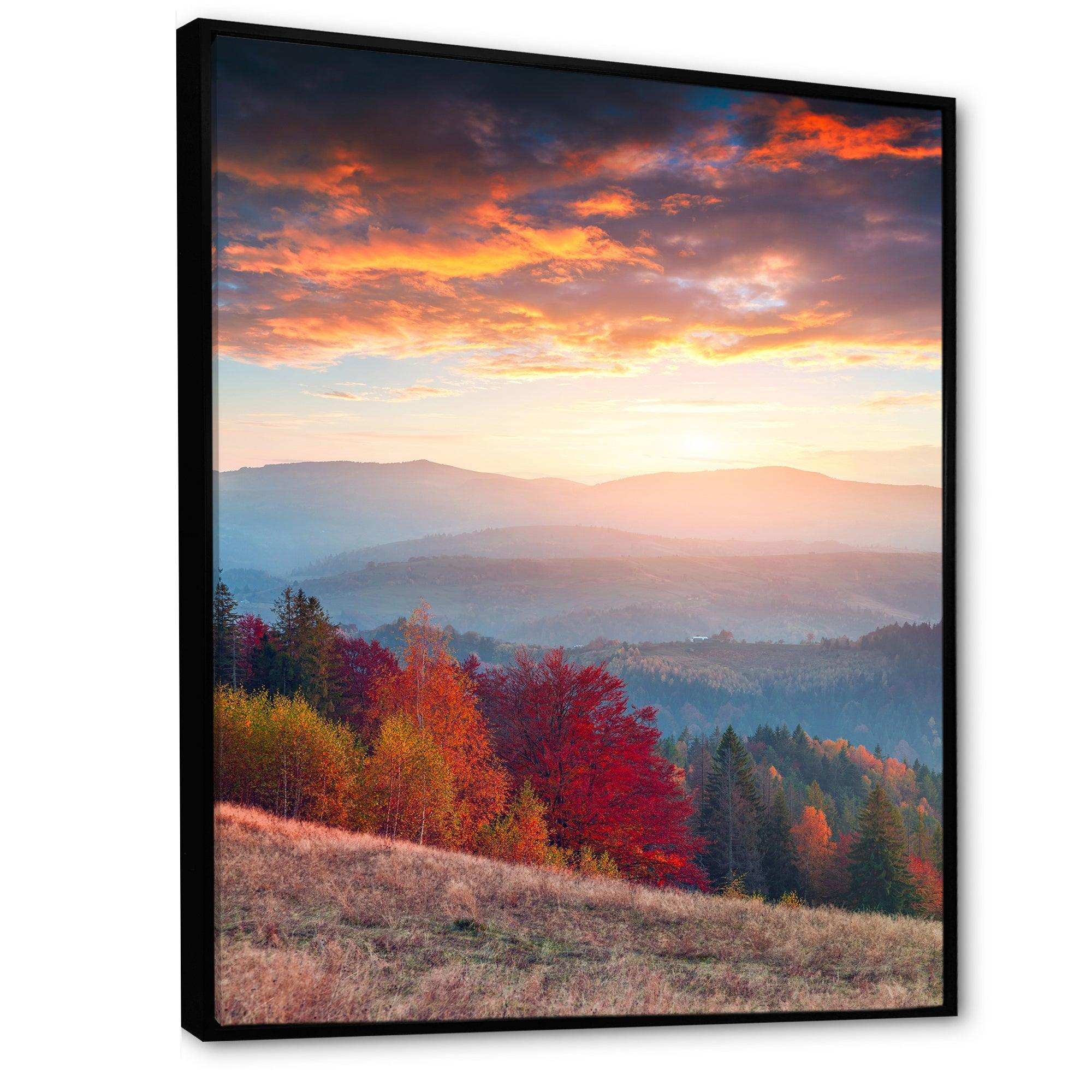 Sunrise in Carpathian Mountains