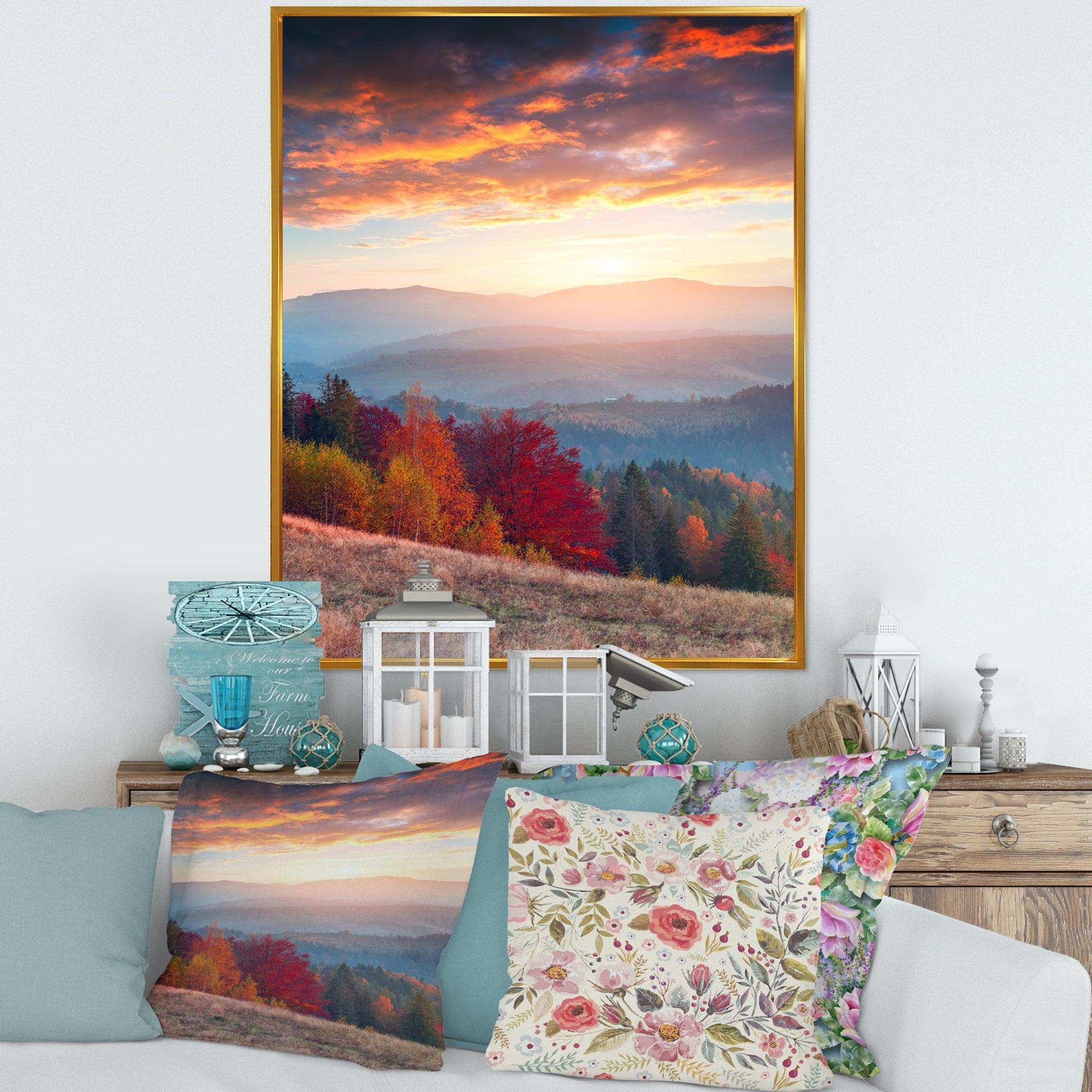 Sunrise in Carpathian Mountains