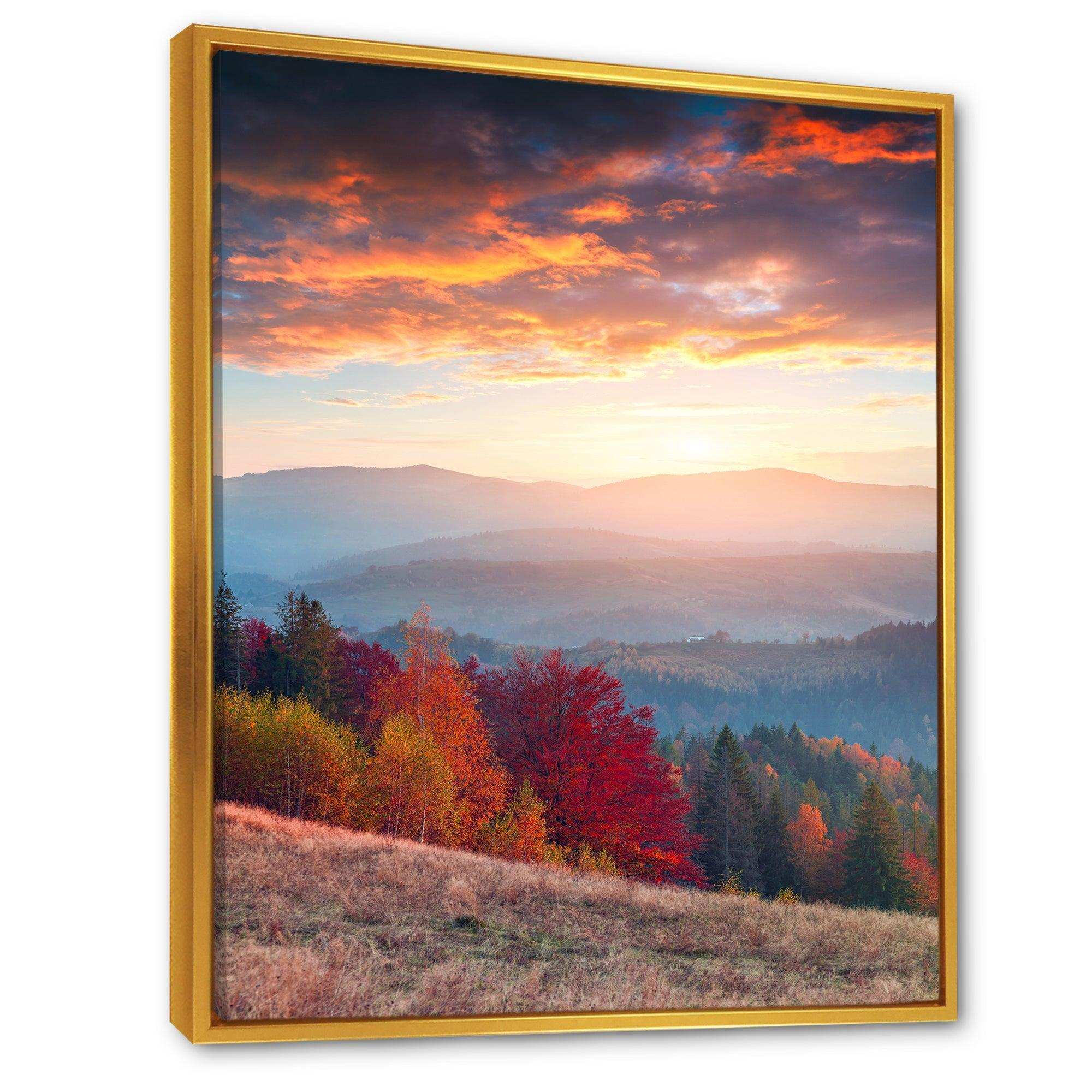 Sunrise in Carpathian Mountains