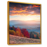 Sunrise in Carpathian Mountains