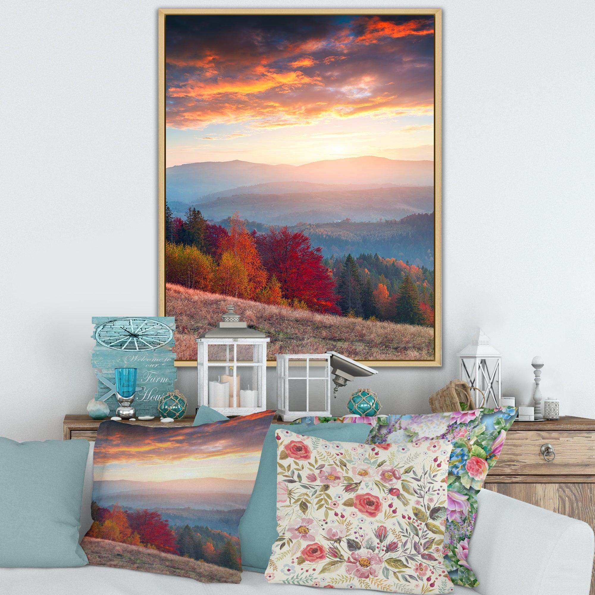 Sunrise in Carpathian Mountains