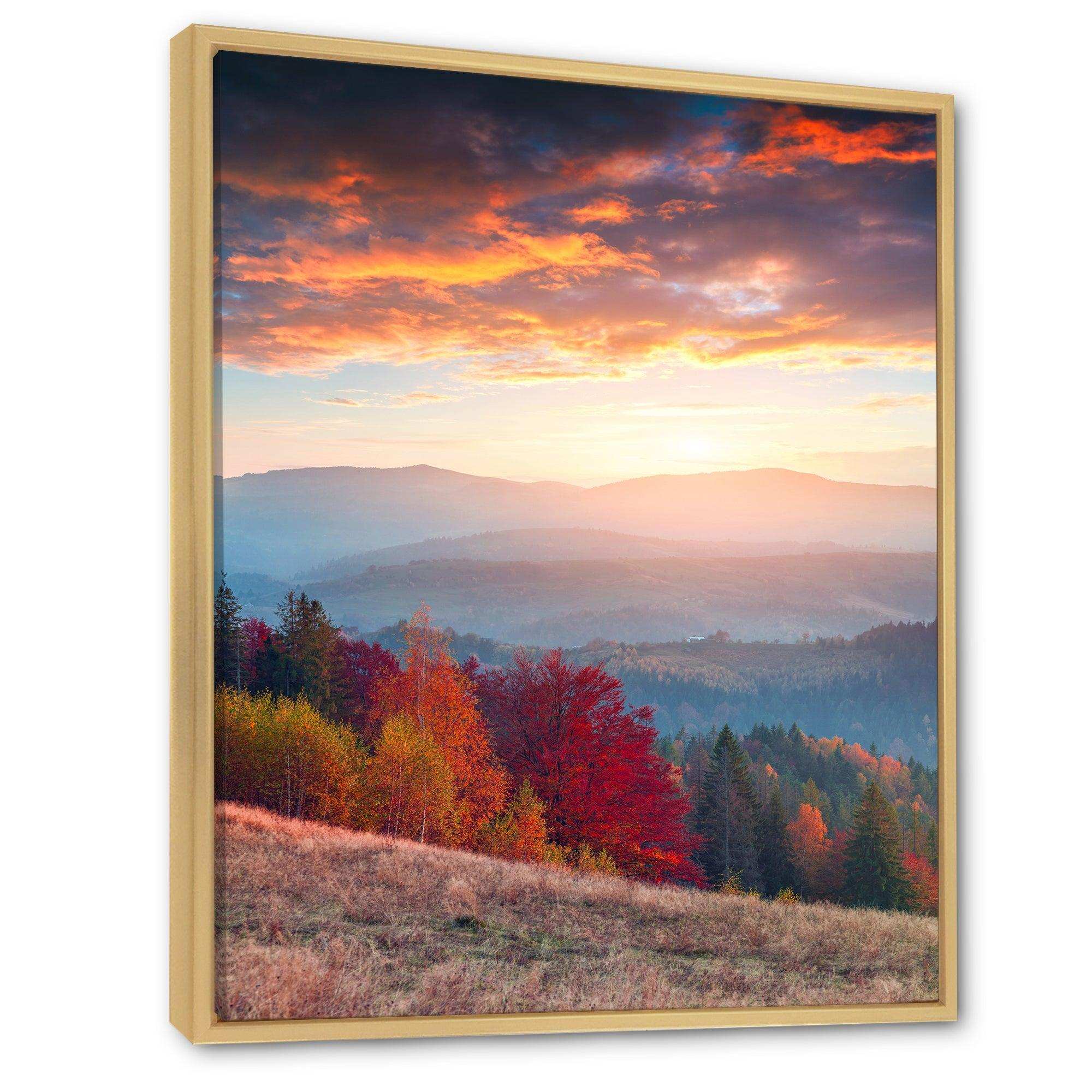 Sunrise in Carpathian Mountains