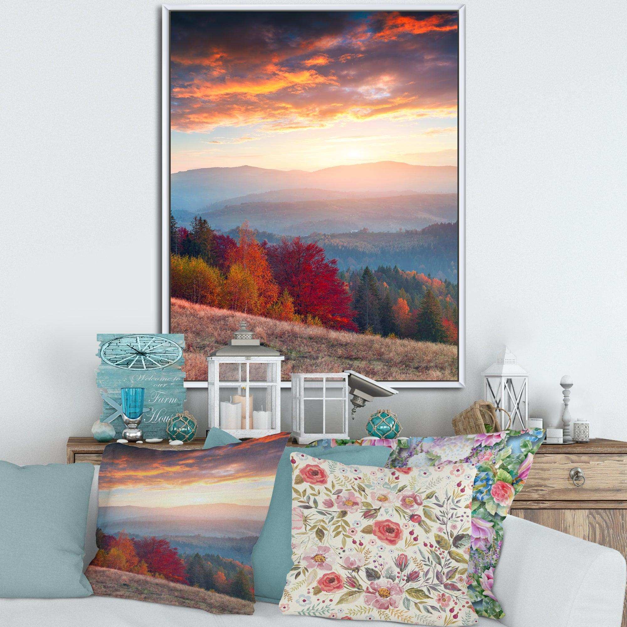 Sunrise in Carpathian Mountains