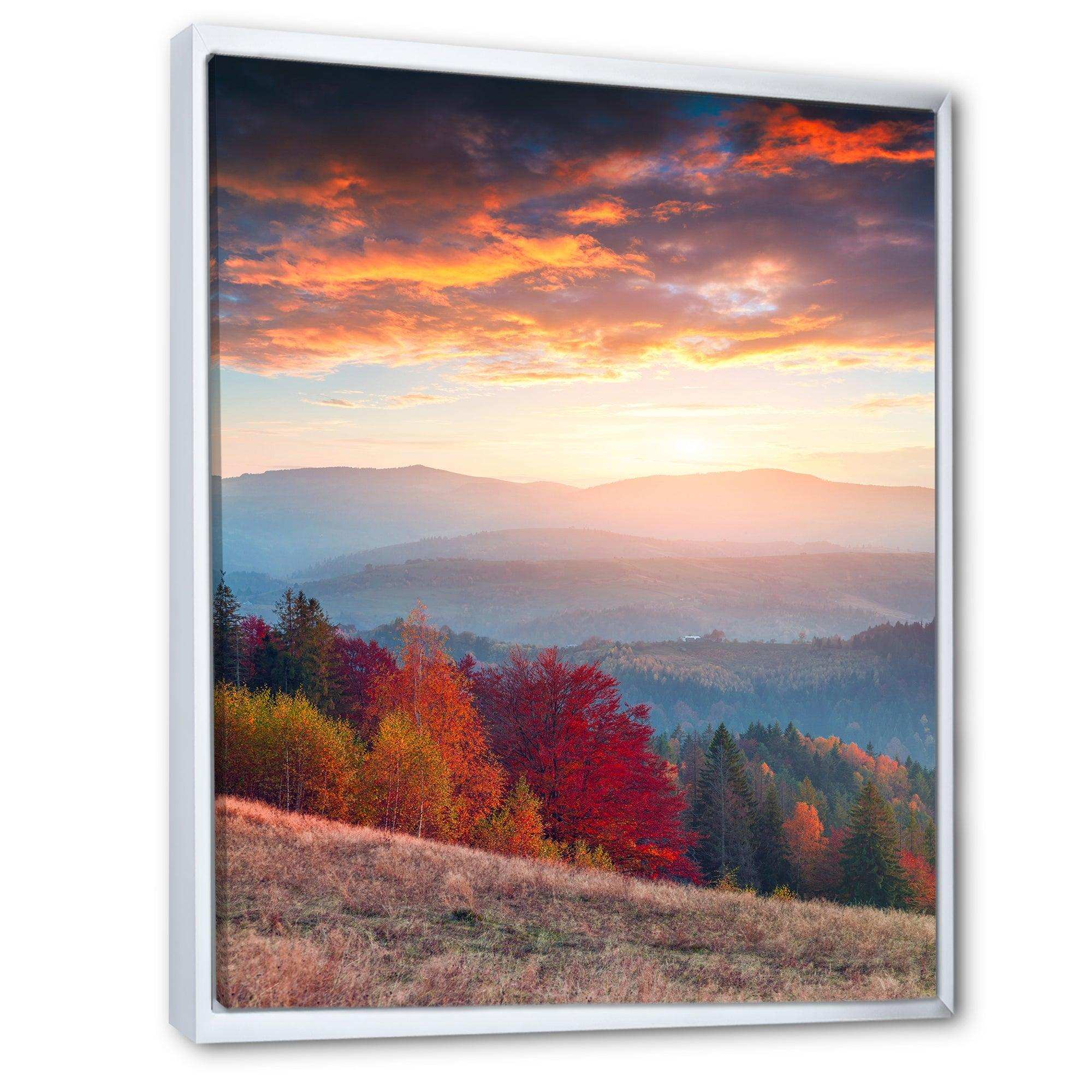 Sunrise in Carpathian Mountains