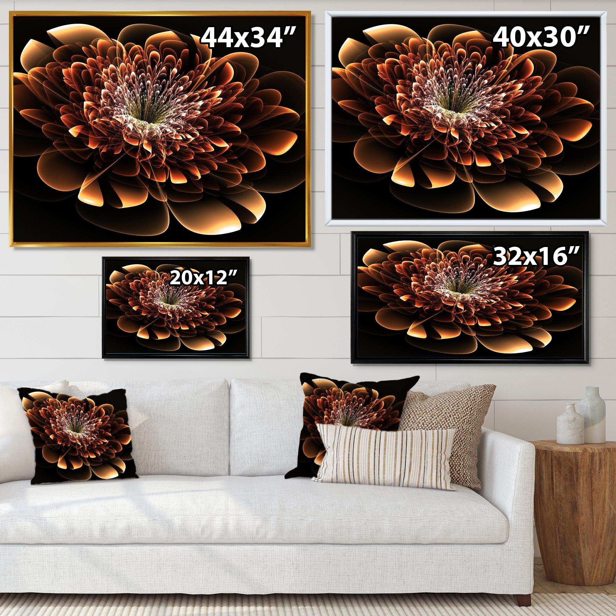 Brown Fractal Flower
