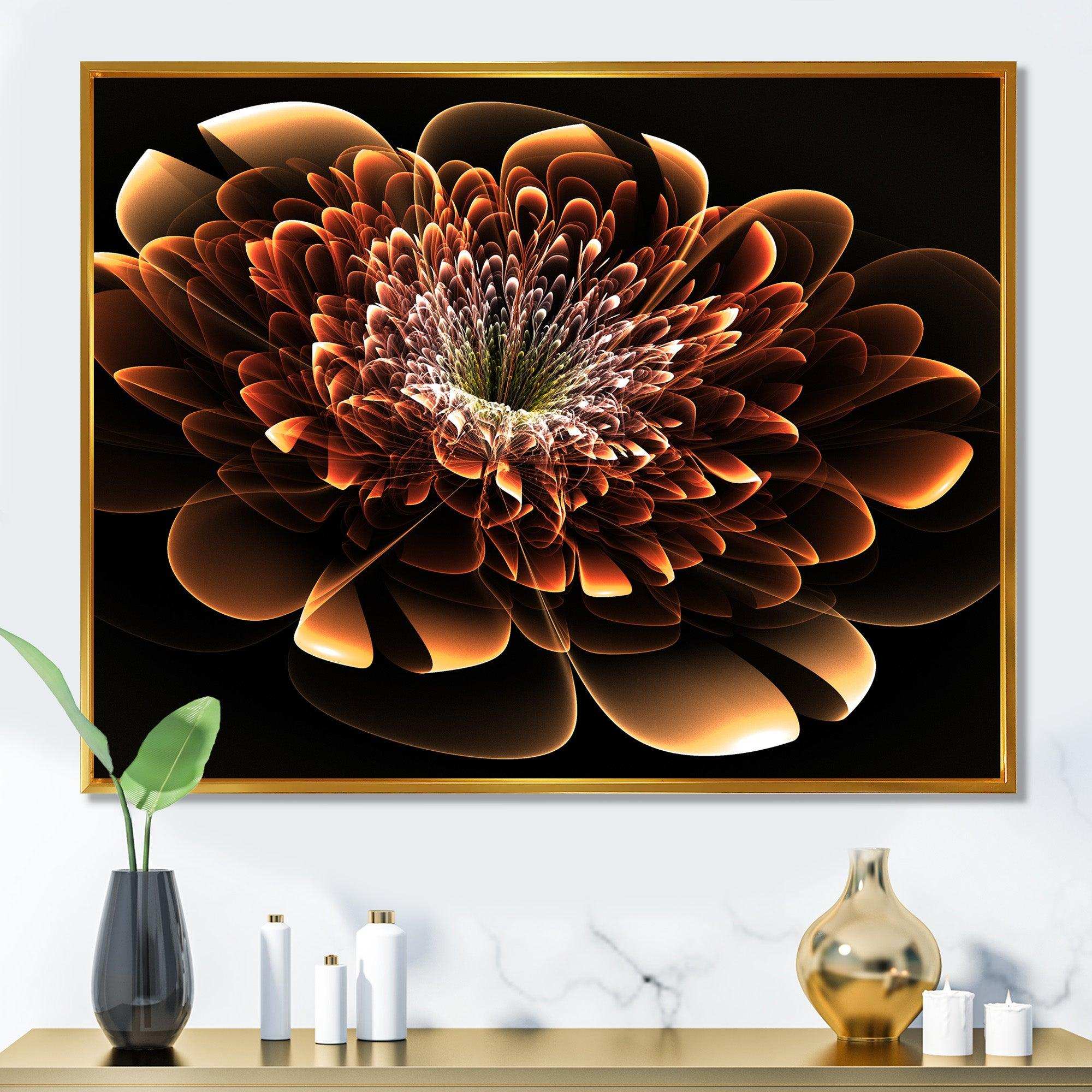 Brown Fractal Flower