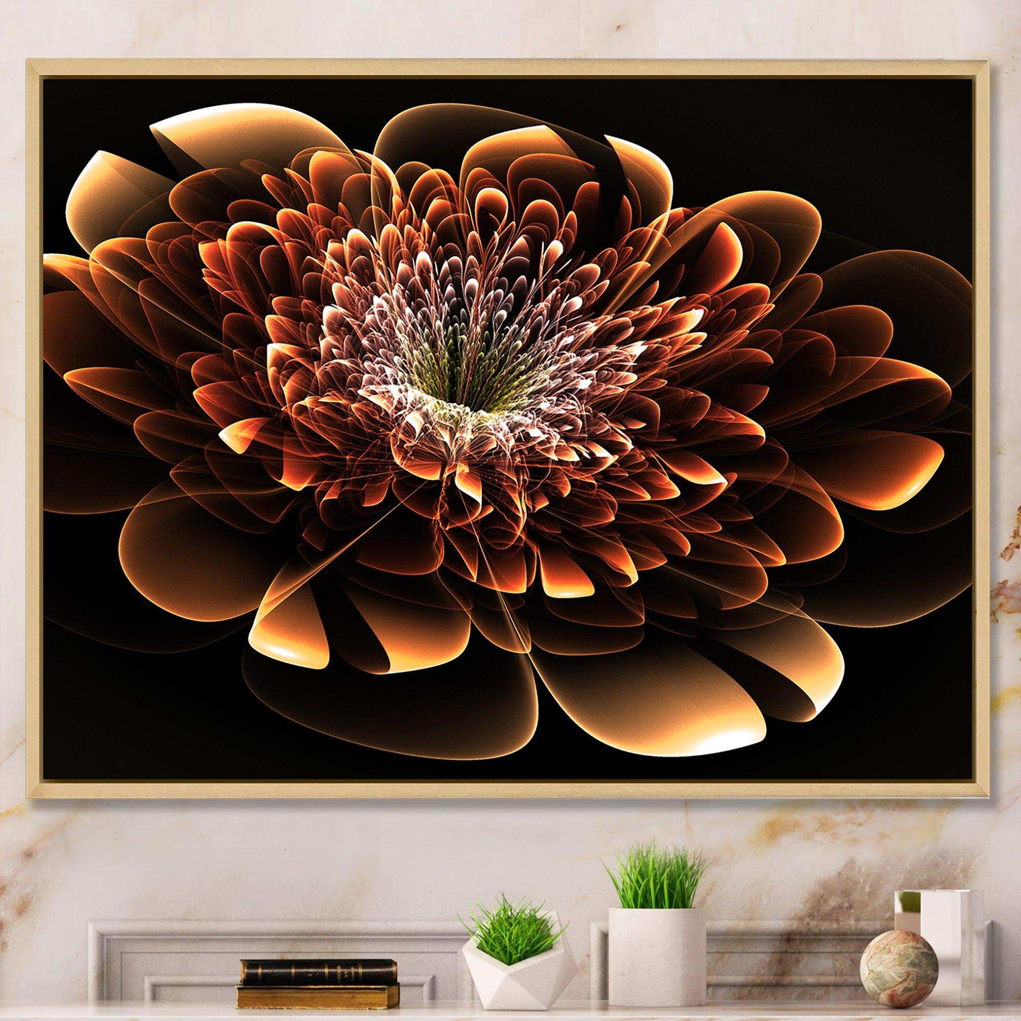 Brown Fractal Flower
