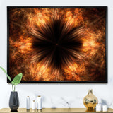 Fractal Black Brown Flower