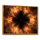 Fractal Black Brown Flower