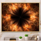 Fractal Black Brown Flower