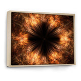 Fractal Black Brown Flower