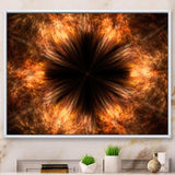 Fractal Black Brown Flower