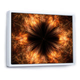 Fractal Black Brown Flower