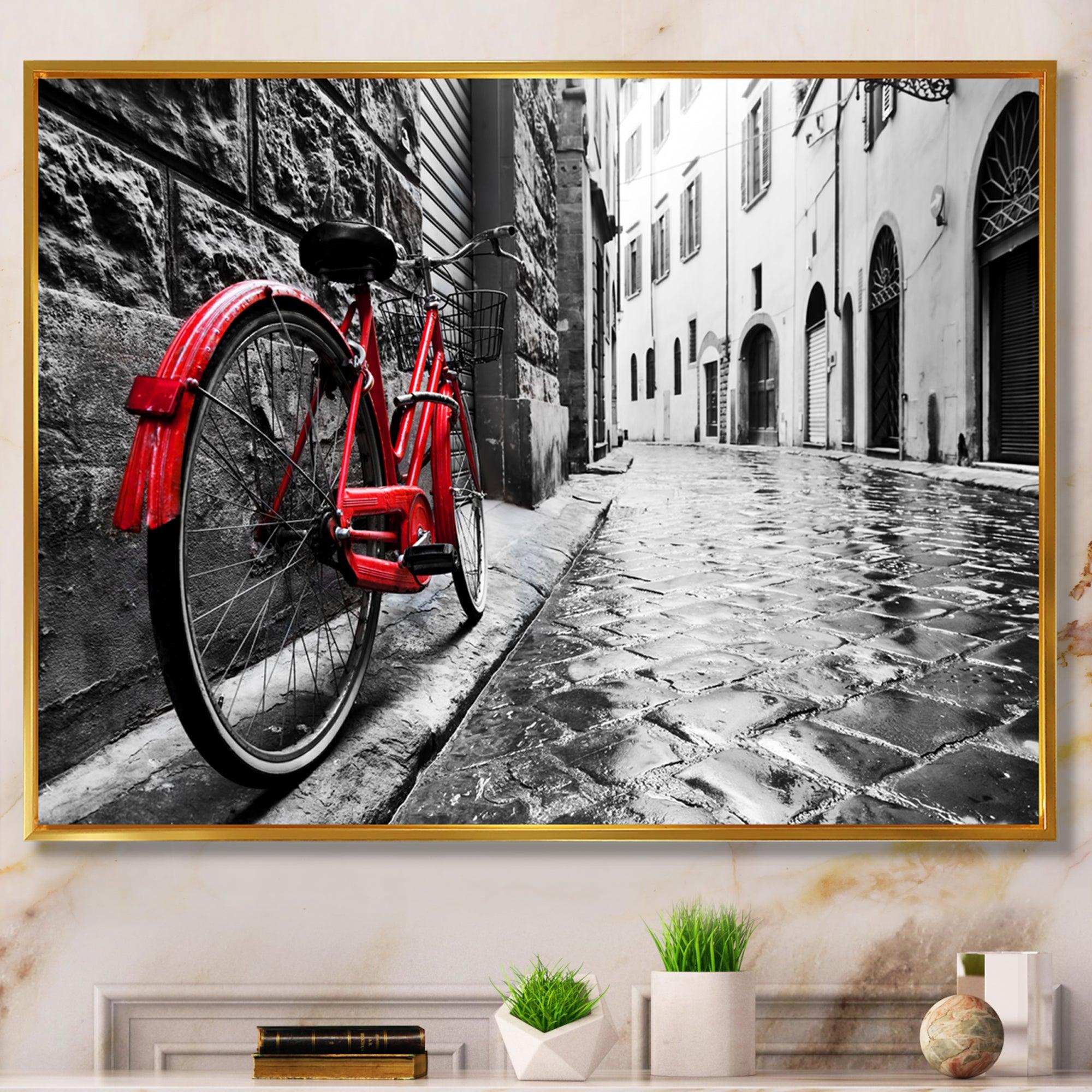Retro Vintage Red Bike