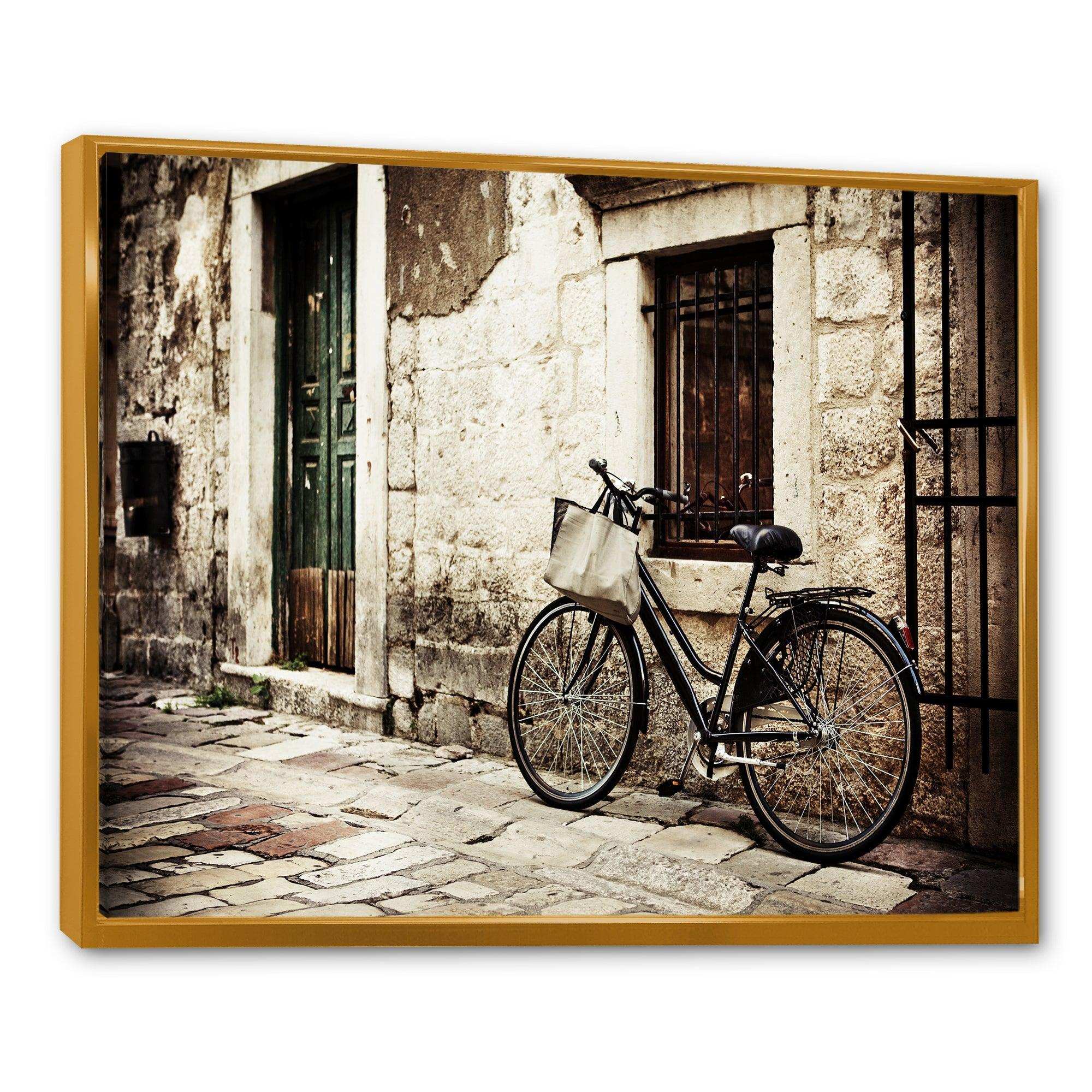 Bicycle with Shopping Bag