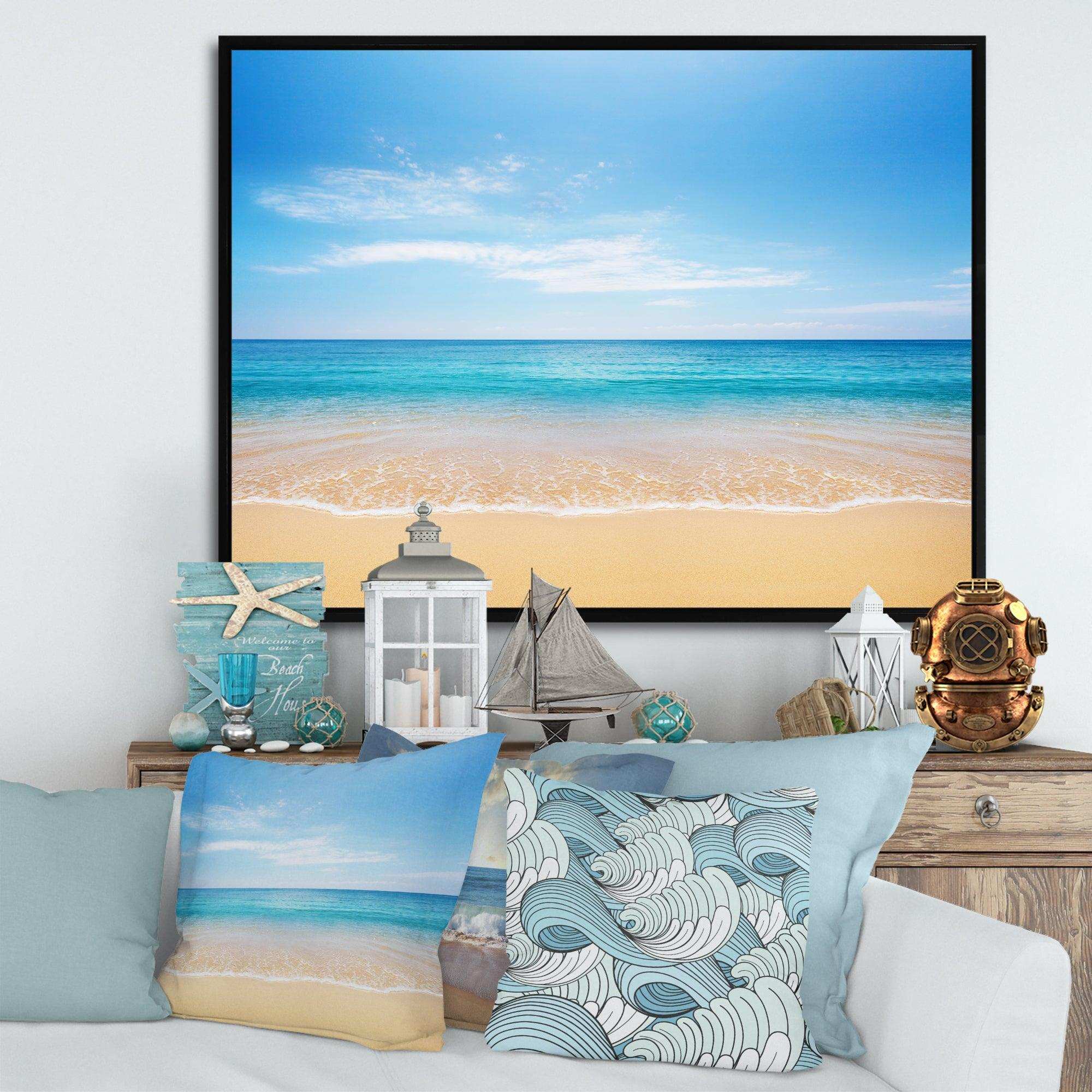 Calm Blue Sea and Sky