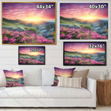 Morning with Flowers in Mountains