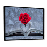Red Rose Inside the Book